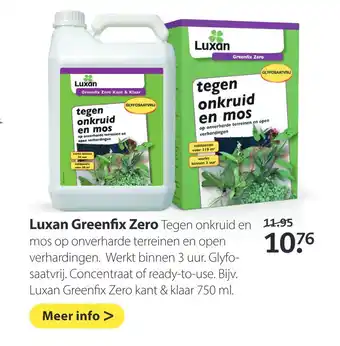 Boerenbond Luxan Greenfix Zero aanbieding