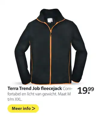 Boerenbond Terra Trend Job fleecejack aanbieding