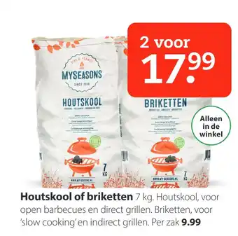 Boerenbond Houtskool of briketten aanbieding