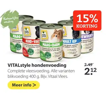 Boerenbond VITALstyle hondenvoeding aanbieding