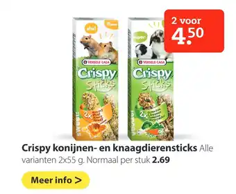 Boerenbond Crispy konijnen- en knaagdierensticks aanbieding