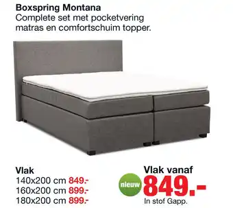 Budget Home Store Boxspring Montana aanbieding