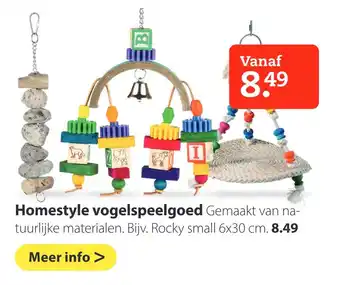 Boerenbond Homestyle vogelspeelgoed aanbieding