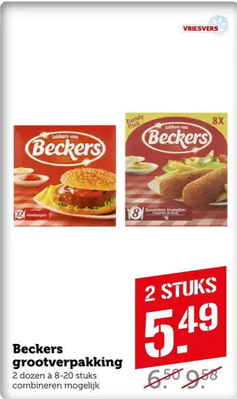 Coop Beckers grootverpakking aanbieding