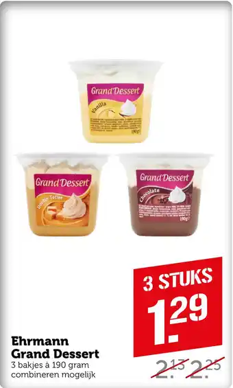 Coop Ehrmann Grand Dessert aanbieding