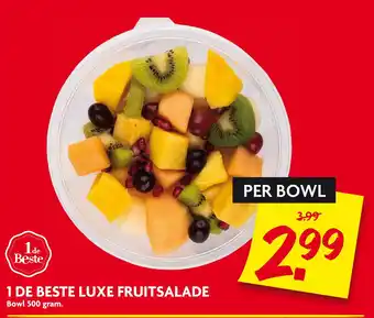 Dekamarkt 1 DE BESTE LUXE FRUITSALADE aanbieding