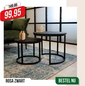 Dimehouse Tafel Rosa Zwart aanbieding