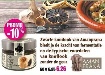 Gezond & Wel Zwarte knoflook van Amanprana aanbieding