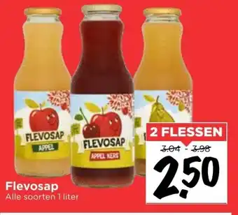 Vomar Voordeelmarkt Flevosap 2*1L aanbieding