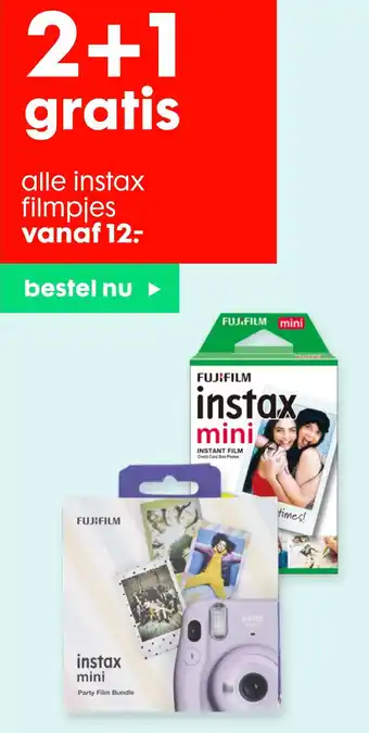 HEMA alle instax filmpjes aanbieding