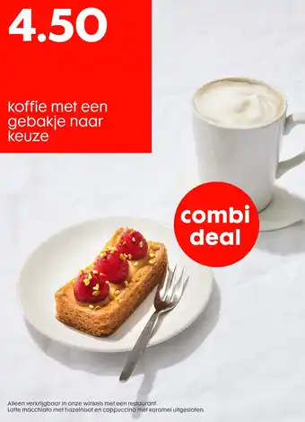 HEMA koffie met een gebakje naar keuze aanbieding