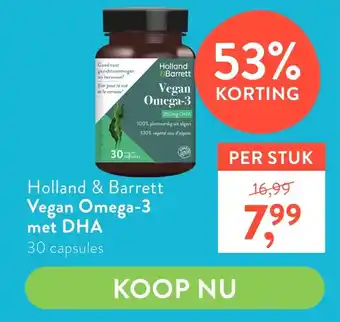 Holland & Barrett Holland & Barrett Vegan Omega-3 met DHA aanbieding