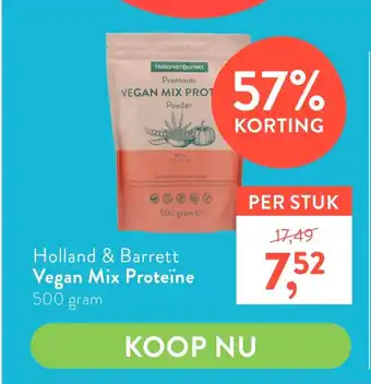 Holland & Barrett Holland & Barrett Vegan Mix Proteïne aanbieding