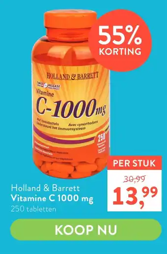 Holland & Barrett Holland & Barrett Vitamine C 1000 mg aanbieding