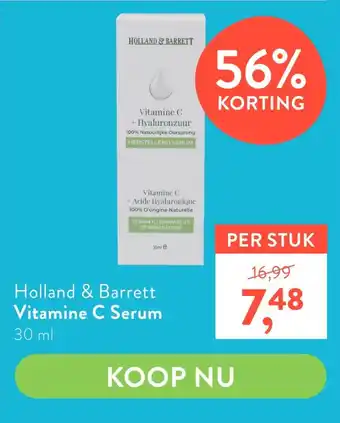 Holland & Barrett Holland & Barrett Vitamine C Serum aanbieding