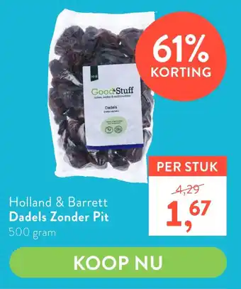 Holland & Barrett Holland & Barrett Dadels Zonder Pit aanbieding