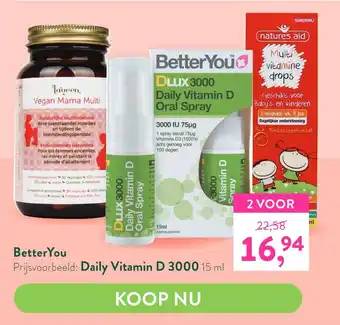 Holland & Barrett BetterYou Daily Vitamin D 3000 15 ml aanbieding