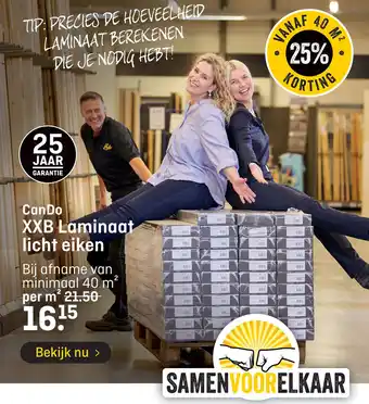 Hubo CanDo XXB Laminaat licht eiken aanbieding