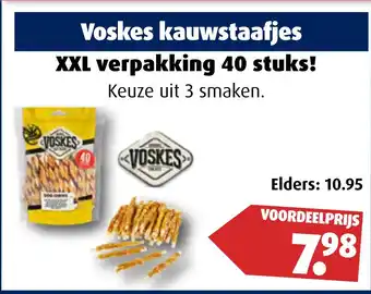 Huisdier Voordeelshop Voskes kauwstaafjes aanbieding