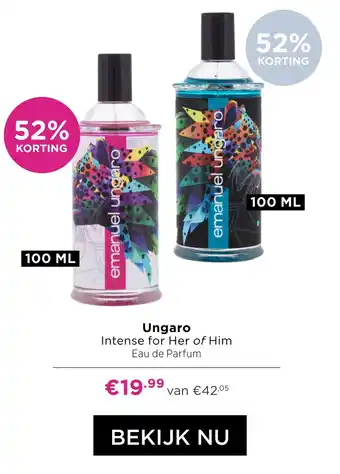 ICI Paris XL Ungaro Intense for Her of Him Eau de Parfum aanbieding