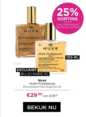 ICI Paris XL Nuxe Huile Prodigieuse aanbieding