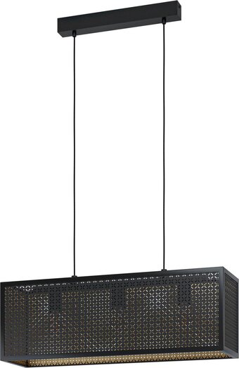 Bol.com Eglo sallicano hanglamp - e27 - 73 cm - zwart/goud aanbieding