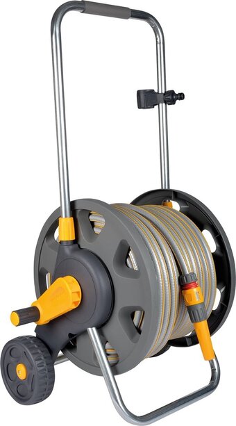 Bol.com Slangwagen hozelock plus - 60m - inclusief 50m slang en koppelstukken aanbieding