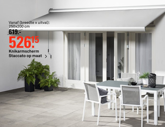 Karwei Knikarmscherm Staccato op maat aanbieding
