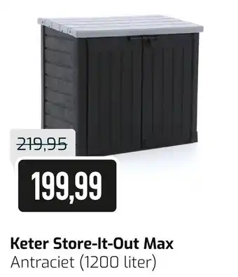 Kees Smit Keter Store-It-Out Max Antraciet (1200 liter) aanbieding