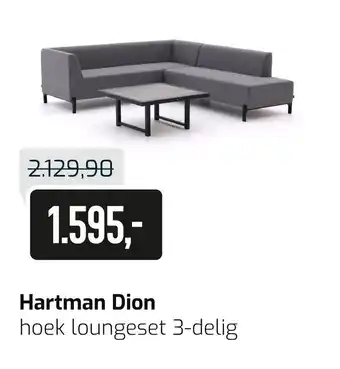 Kees Smit Hartman Dion hoek loungeset 3-delig aanbieding