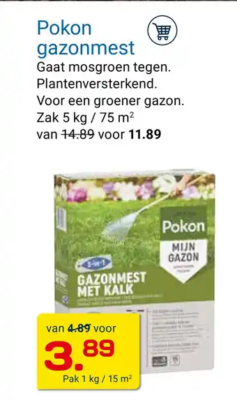 Kluswijs Pokon gazonmest aanbieding