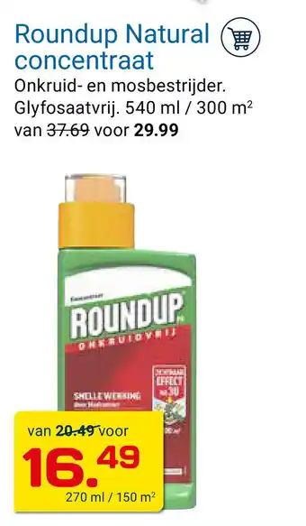 Kluswijs Roundup Natural concentraat aanbieding