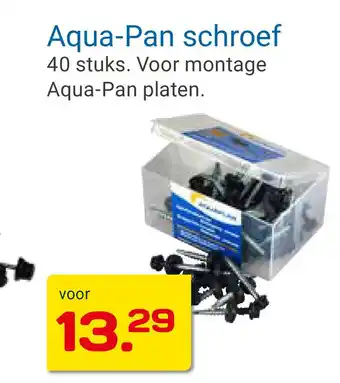 Kluswijs Aqua-Pan schroef aanbieding