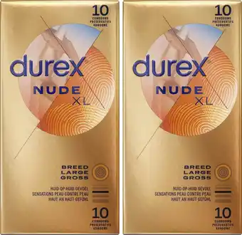Bol.com Durex - condooms - nude xl - 10st x2 aanbieding