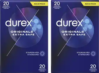 Bol.com Durex condooms - extra safe 20st x2 - voordeelverpakking aanbieding