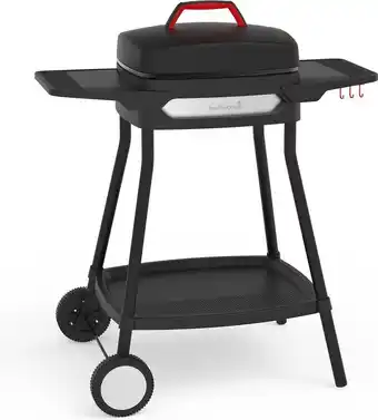 Bol.com Barbecook alexia - elektrische bbq - afneembare grill - zijtafels - wielen - 84x55x97cm aanbieding
