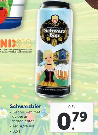 Lidl Schwarzbier aanbieding