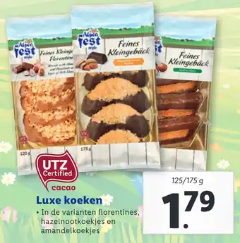 Lidl Luxe koeken aanbieding