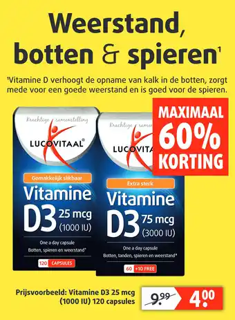 Lucovitaal Vitamine D3 25 mcg aanbieding