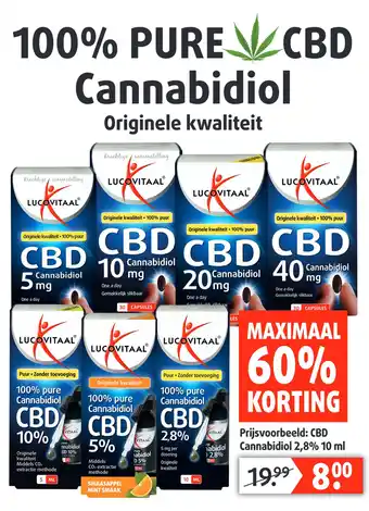 Lucovitaal CBD Cannabidiol 2,8% 10 ml aanbieding