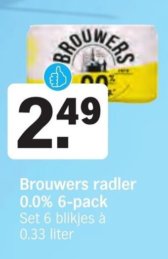 Albert Heijn Brouwers radler 0.0% aanbieding