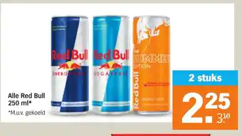 Albert Heijn Red Bull 250 ml aanbieding