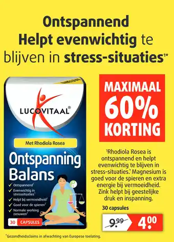 Lucovitaal Ontspanning Balans aanbieding