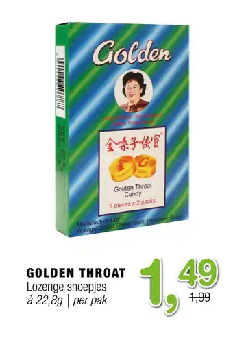 Amazing Oriëntal Golden throat aanbieding