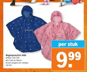 Albert Heijn Regenponcho's kids aanbieding