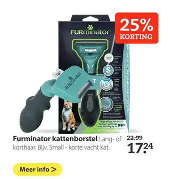 Pets Place Furminator kattenborstel aanbieding