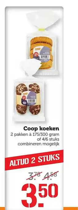 Coop Coop koeken aanbieding