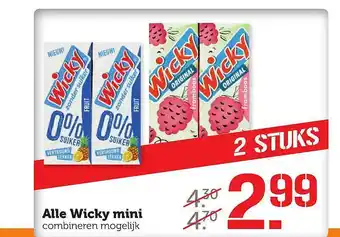 Coop Alle wicky mini aanbieding