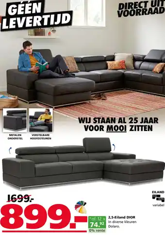 Seats and Sofas 2,5-Eiland DIOR aanbieding