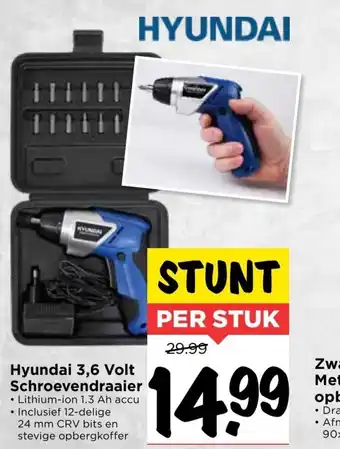 Vomar Voordeelmarkt Hyundai 3.6V Schroevendraaier aanbieding